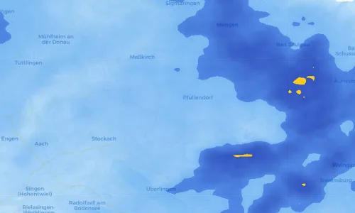 Regenradar Vorschaubild - Aktuelle Niederschläge in Aach-Linz und Umgebung