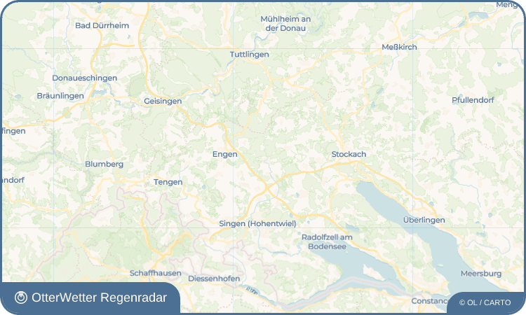 OtterWetter Regenradar-Widget Aach
