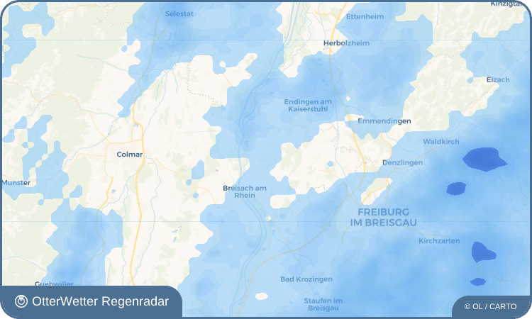 OtterWetter Regenradar-Widget Achkarren