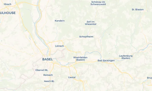 Regenradar Vorschaubild - Aktuelle Niederschläge in Adelhausen und Umgebung