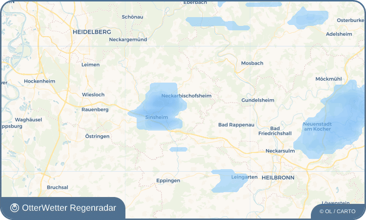 OtterWetter Regenradar-Widget Adersbach