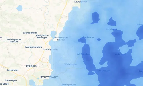 Regenradar Vorschaubild - Aktuelle Niederschläge in Affalterbach und Umgebung