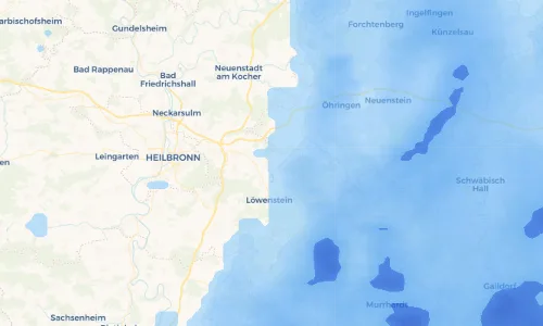 Regenradar Vorschaubild - Aktuelle Niederschläge in Affaltrach und Umgebung