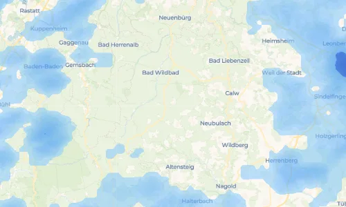 Regenradar Vorschaubild - Aktuelle Niederschläge in Agenbach und Umgebung