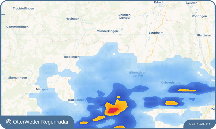 OtterWetter Regenradar-Widget Ahlen