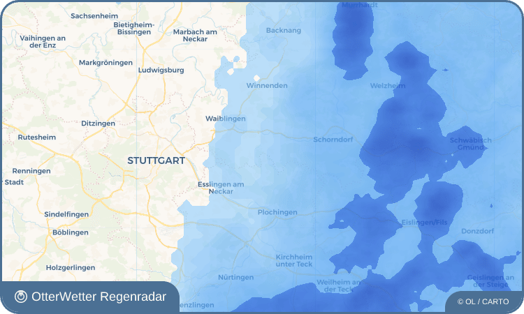 OtterWetter Regenradar-Widget Aichelberg