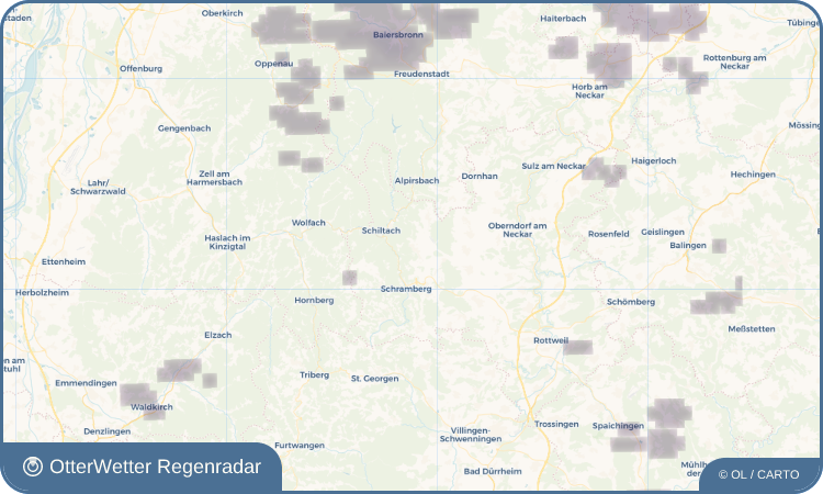 OtterWetter Regenradar-Widget Aichhalden