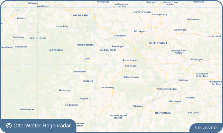 OtterWetter Regenradar-Widget Aidlingen