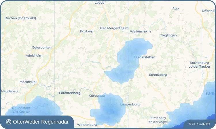 Wetter-Widget-Vorschau mit Vorhersagedaten für Ailringen