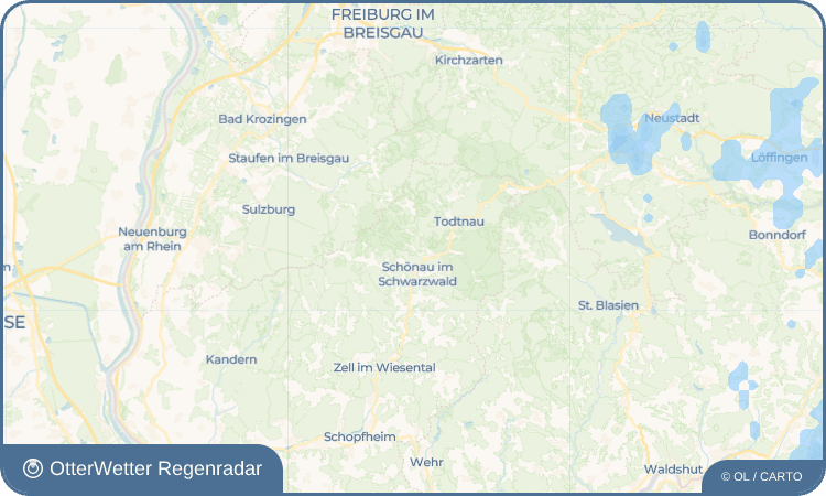 OtterWetter Regenradar-Widget Aitern