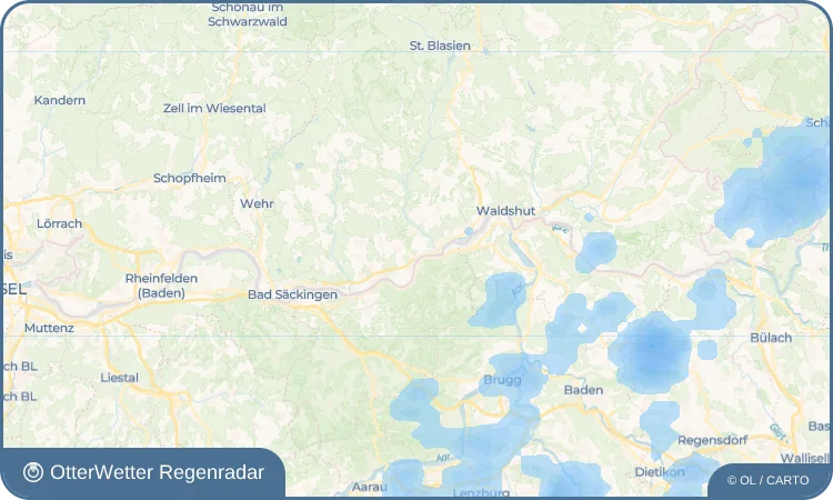 Widget-Vorschau für Albert Wetter-Widget-Vorschau mit Vorhersagedaten für Albert
