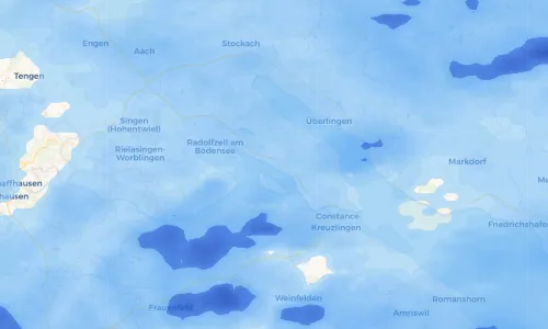 Regenradar Vorschaubild - Aktuelle Niederschläge in Allensbach und Umgebung