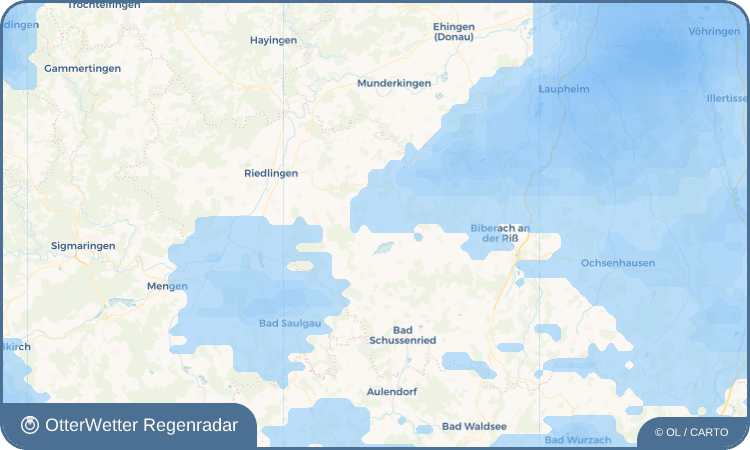 OtterWetter Regenradar-Widget Alleshausen