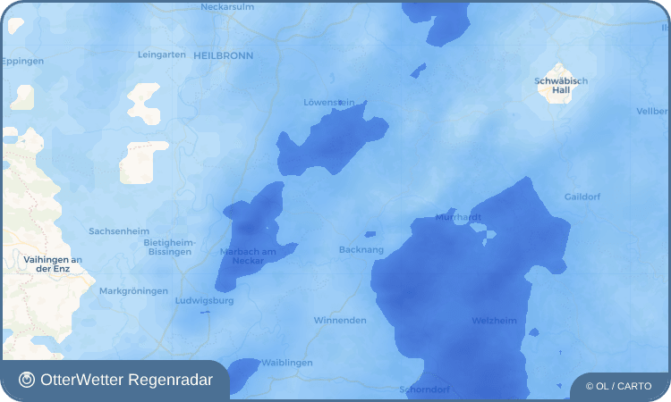 OtterWetter Regenradar-Widget Allmersbach am Weinberg