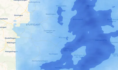 Regenradar Vorschaubild - Aktuelle Niederschläge in Altbach und Umgebung