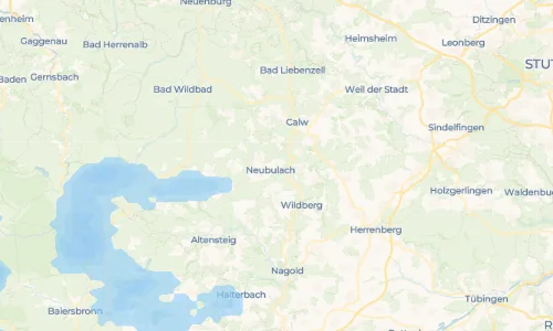 Regenradar Altbulach: aktuelle Niederschläge in Altbulach und Umgebung, Stand 20. Oktober 2026 um 4:30 Uhr