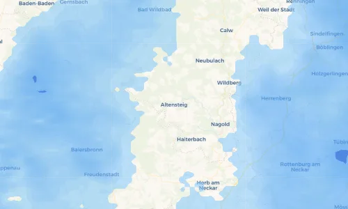 Regenradar Vorschaubild - Aktuelle Niederschläge in Altensteig und Umgebung