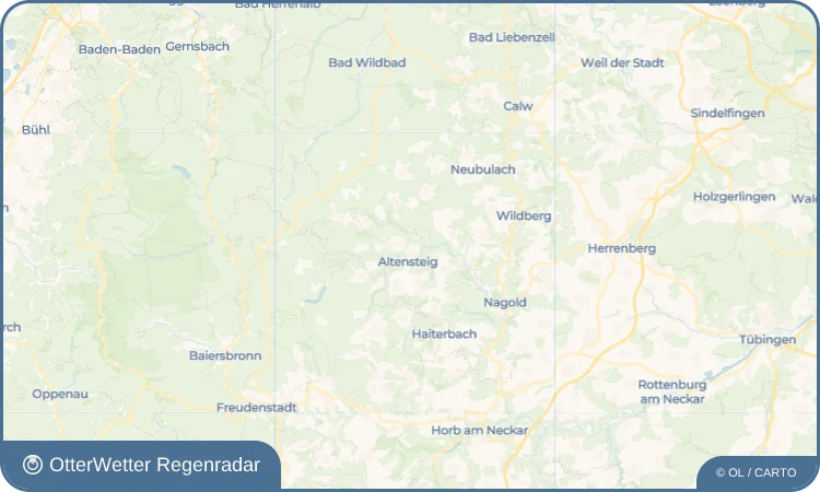 Widget-Vorschau für Altensteigdorf Wetter-Widget-Vorschau mit Vorhersagedaten für Altensteigdorf