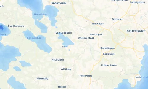 Regenradar Vorschaubild - Aktuelle Niederschläge in Althengstett und Umgebung