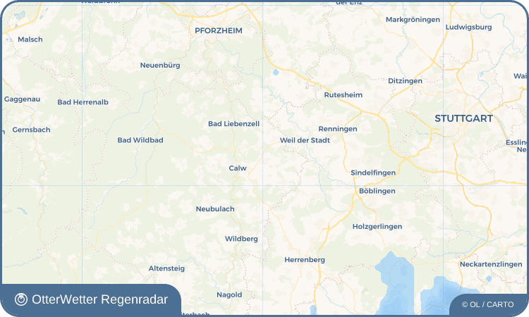OtterWetter Regenradar-Widget Althengstett