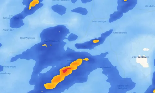 Regenradar Vorschaubild - Aktuelle Niederschläge in Altmannshofen und Umgebung