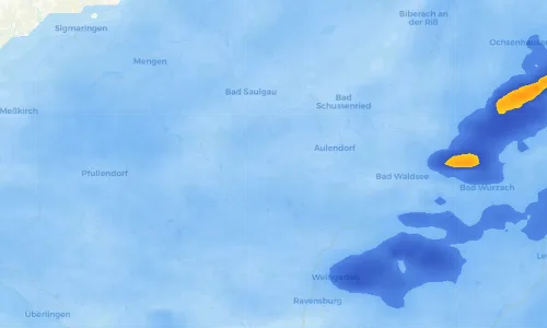 Regenradar Vorschaubild - Aktuelle Niederschläge in Altshausen und Umgebung