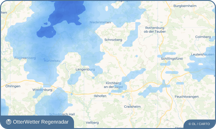 OtterWetter Regenradar-Widget Amlishagen