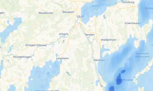 Regenradar Vorschaubild - Aktuelle Niederschläge in Ammerstetten und Umgebung