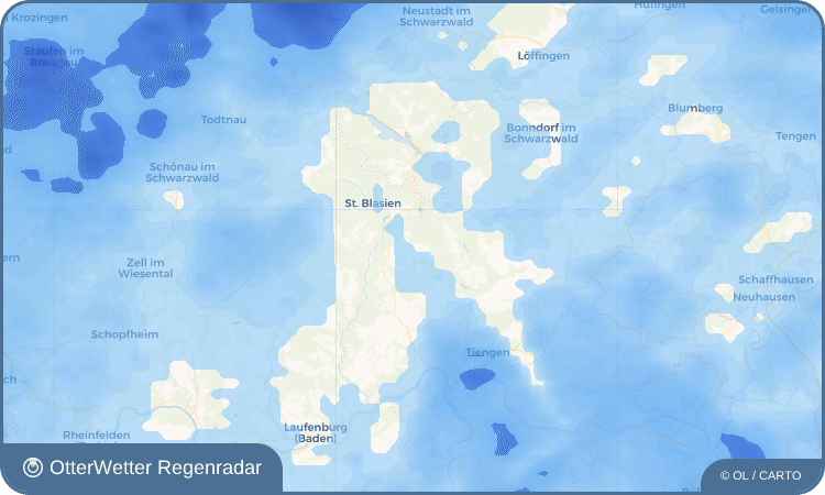OtterWetter Regenradar-Widget Amrigschwand