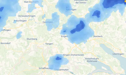 Regenradar-Vorschau: aktuelle Niederschläge in Anselfingen und Umgebung