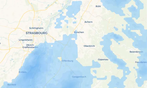 Regenradar Vorschaubild - Aktuelle Niederschläge in Appenweier und Umgebung