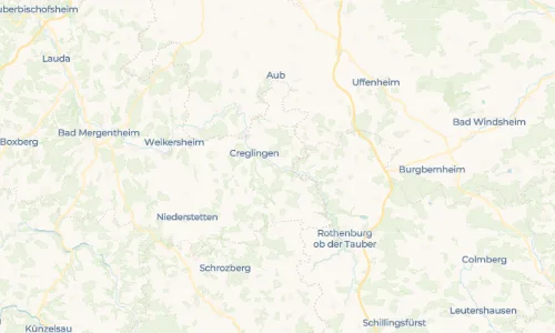 Regenradar Vorschaubild - Aktuelle Niederschläge in Archshofen und Umgebung