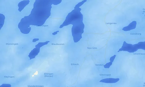 Regenradar Vorschaubild - Aktuelle Niederschläge in Arnegg und Umgebung