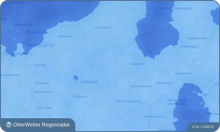 Widget-Vorschau für Asbach Wetter-Widget-Vorschau mit Vorhersagedaten für Asbach