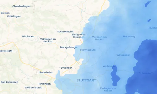 Regenradar Vorschaubild - Aktuelle Niederschläge in Asperg und Umgebung