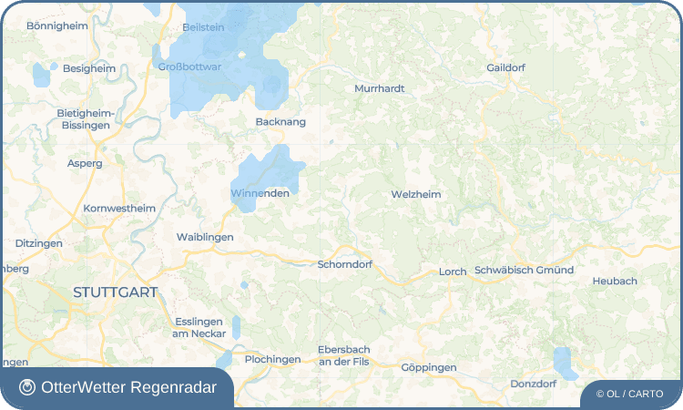 Wetter-Widget-Vorschau mit Vorhersagedaten für Asperglen