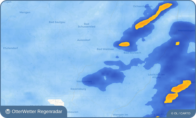 OtterWetter Regenradar-Widget Atzenreute