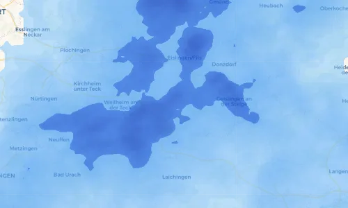 Regenradar Vorschaubild - Aktuelle Niederschläge in Auendorf und Umgebung