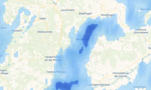 Regenradar Vorschaubild - Aktuelle Niederschläge in Auernheim und Umgebung