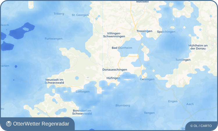 OtterWetter Regenradar-Widget Aufen
