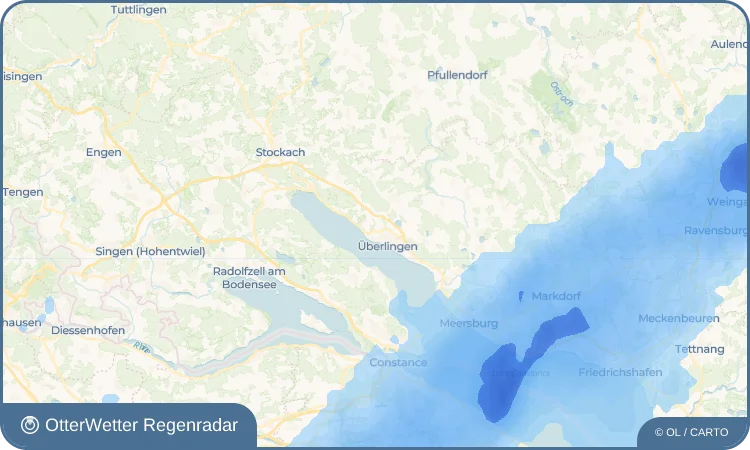 Wetter-Widget-Vorschau mit Vorhersagedaten für Aufkirch