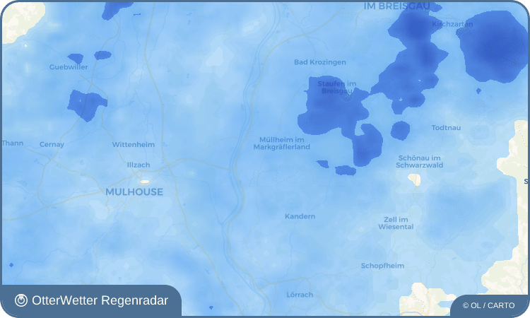 OtterWetter Regenradar-Widget Auggen