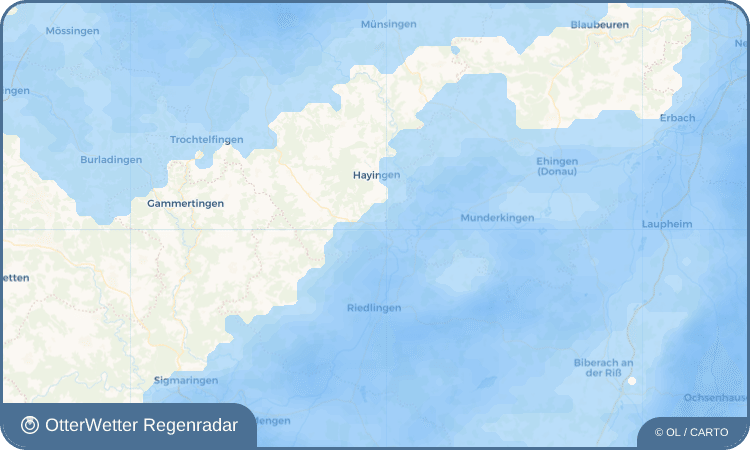 OtterWetter Regenradar-Widget Baach