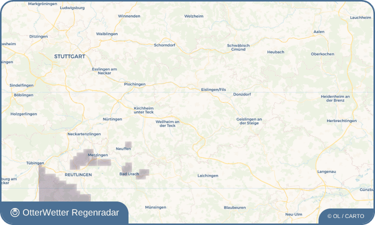 OtterWetter Regenradar-Widget Bad Boll