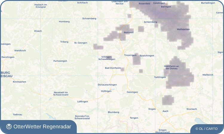 Widget-Vorschau für Bad Dürrheim Wetter-Widget-Vorschau mit Vorhersagedaten für Bad Dürrheim