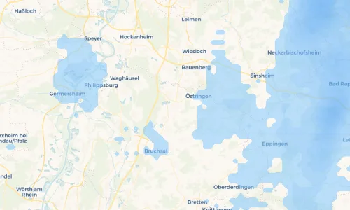 Regenradar Vorschaubild - Aktuelle Niederschläge in Bad Langenbrücken und Umgebung