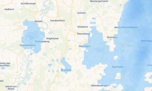 Regenradar Vorschaubild - Aktuelle Niederschläge in Bad Mingolsheim und Umgebung