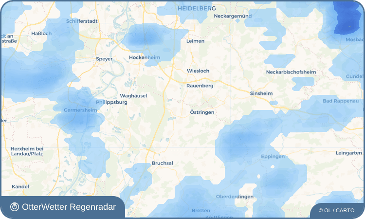 OtterWetter Regenradar-Widget Bad Mingolsheim