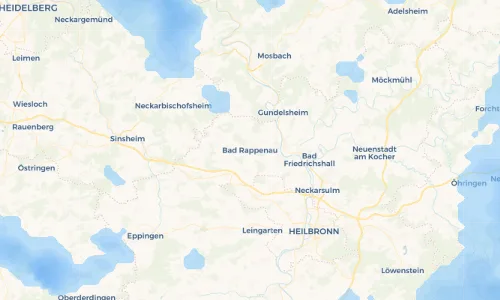 Regenradar Vorschaubild - Aktuelle Niederschläge in Bad Rappenau und Umgebung