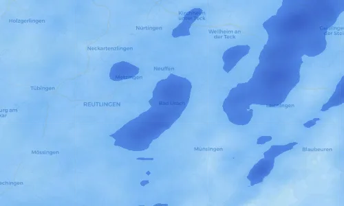 Regenradar Vorschaubild - Aktuelle Niederschläge in Bad Urach und Umgebung